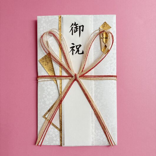 【中金封】花結び・しろたえ／金（5万〜50万円）中袋込み